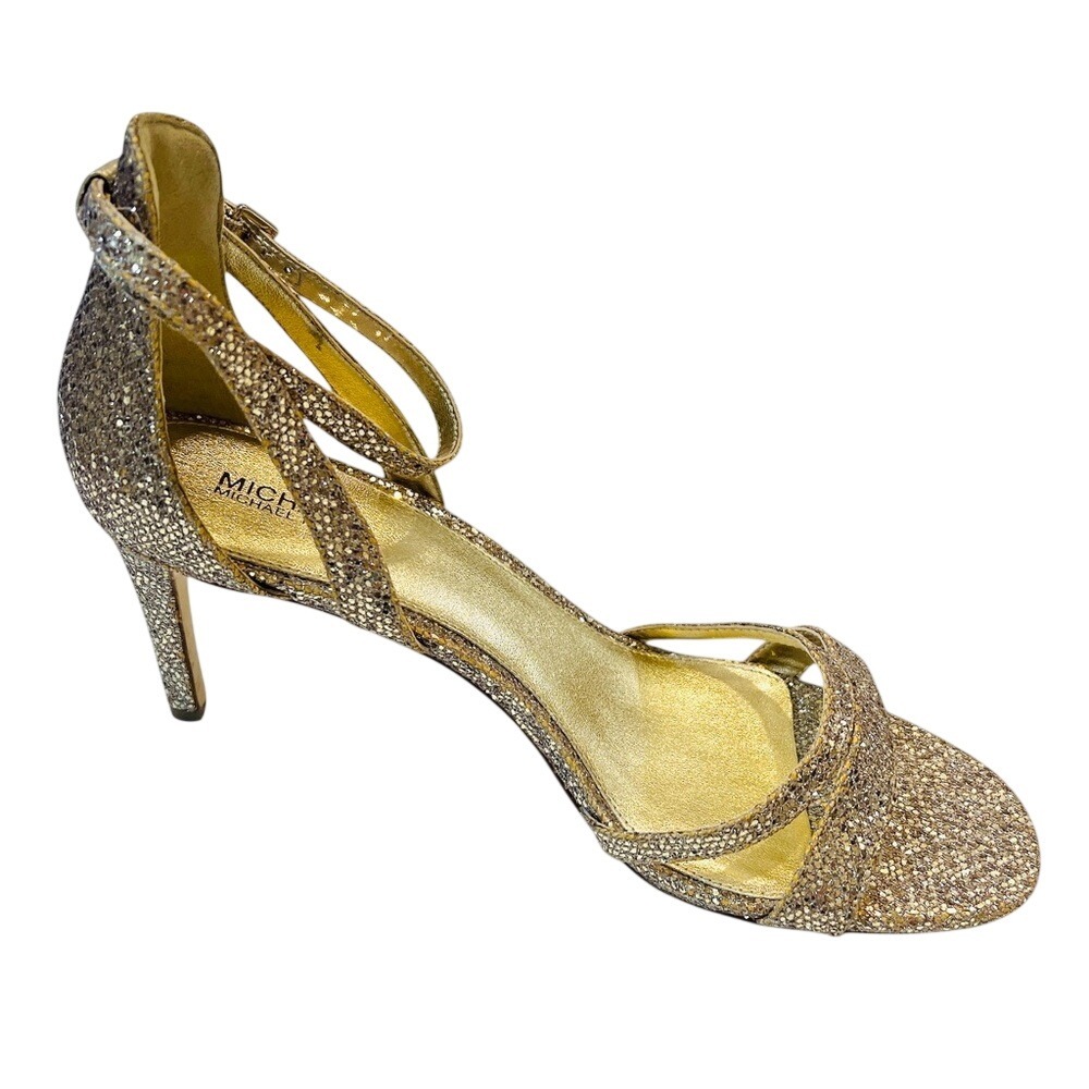 MICHAEL MICHAEL KORS‎  Kimberly Glitter Mesh Sandal, Size 9